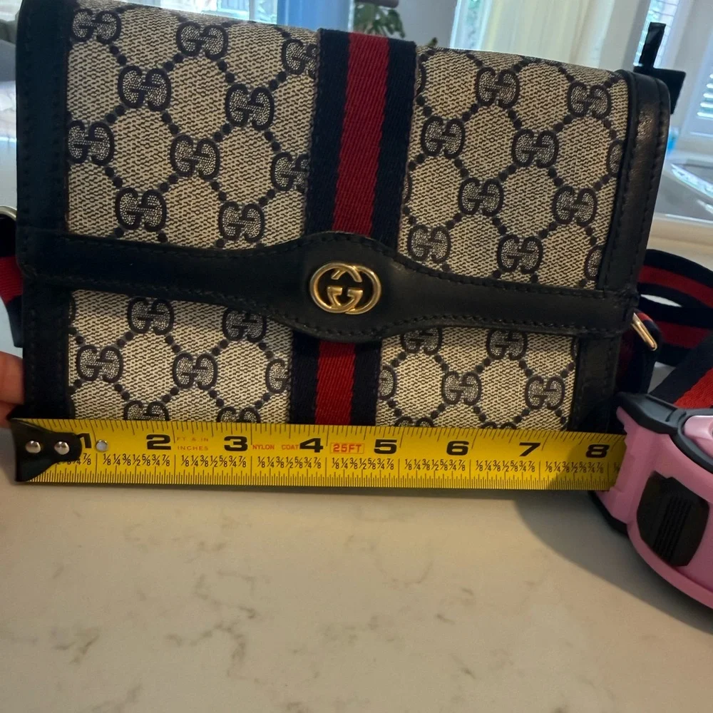 Vintage Gucci Accessory Collection GG Supreme Web Stripe Clutch Bag, - Picture 2 of 11